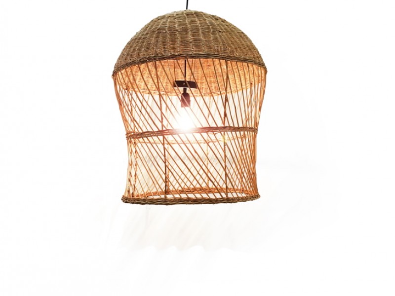 Woven Rattan Natural Pendant Light 
